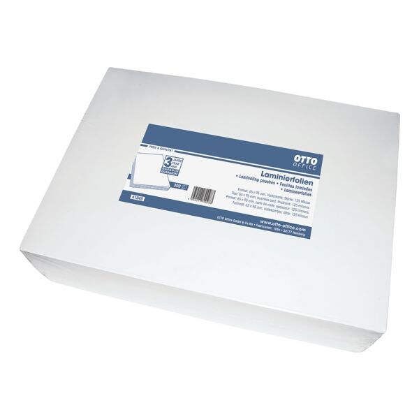 Lamineerfolies speciaal formaat (65x95 mm) 300 stuks 125 mic
