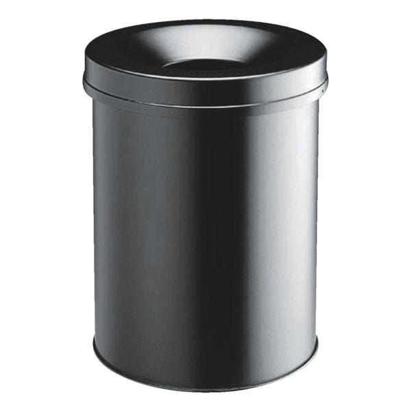 Stalen prullenbak 30 L