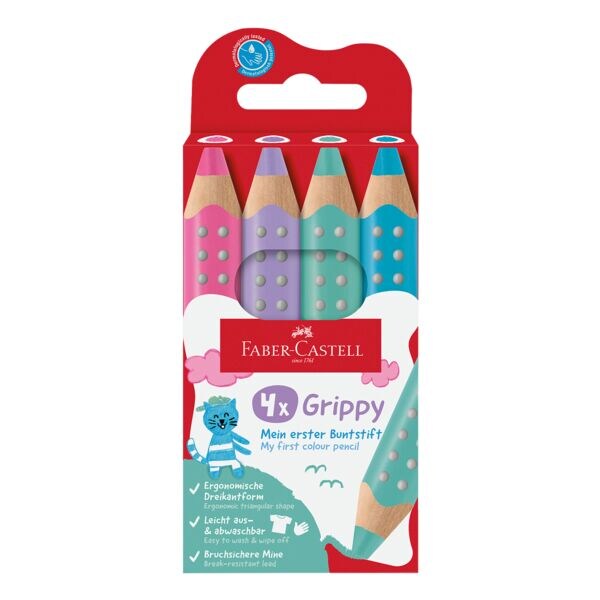 Kleurpotloden »Grippy Pastel« 4 stuks