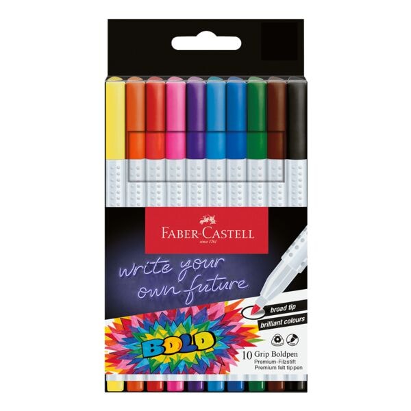 Viltstiften »Grip Boldpen« 10 stuks