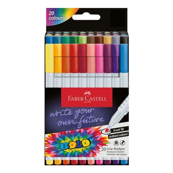 Viltstiften »Grip Boldpen« 20 stuks