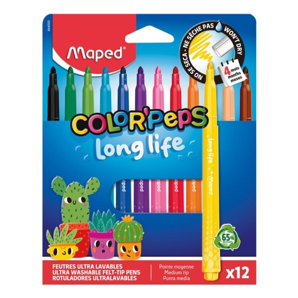 Viltstift »COLOR'PEPS LONG LIFE 2.0« 12 stuks