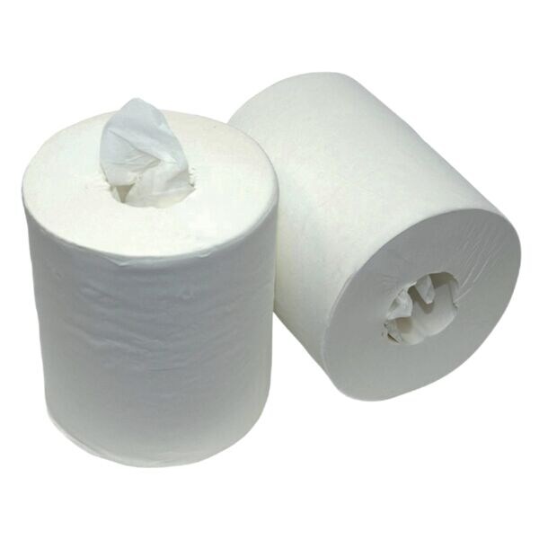 Handdoekrol »Midi« 1-laags wit 6 rollen