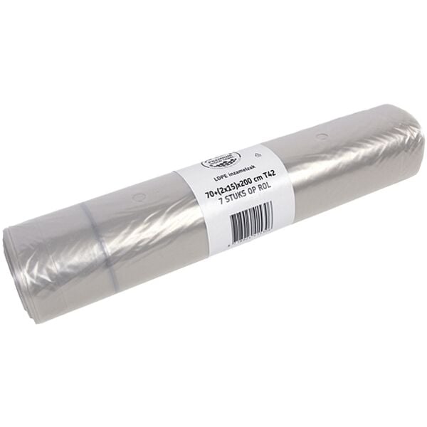 Vuilniszak 400 liter transparant 84 stuks