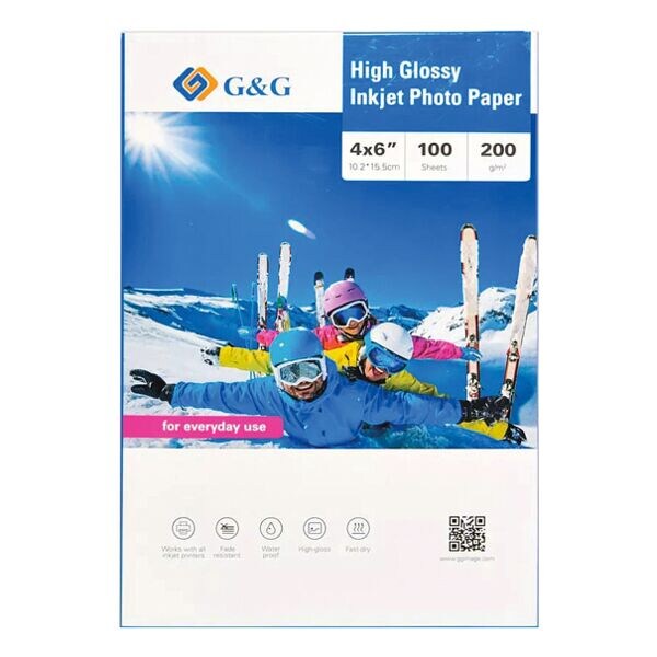 G&G Fotopapier »High Glossy Inkjet« 200 G/m² 100 Bladen