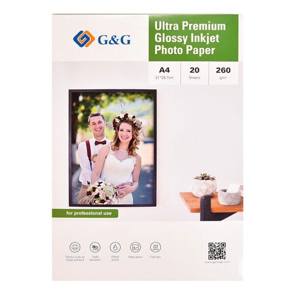 Fotopapier »Ultra Premium Glossy Inkjet« A4 260 g/m² 20 bladen