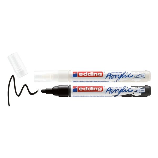 Acrylmarker »e-5100« 2-pak wit/zwart