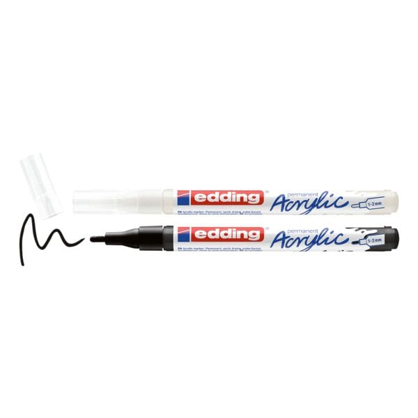 Acrylmarker »e-5300« 2-pak wit/zwart