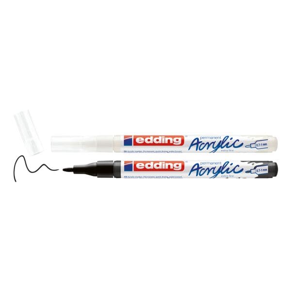 Acrylmarker »e-5500« 2-pak wit/zwart