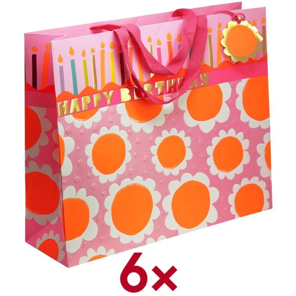 Draagtas »Dazzling Daisies« 42x35x13 cm 6 stuks