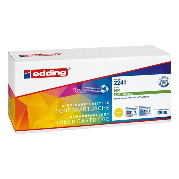 Toner vervangt HP »W2202X« HP 220X geel