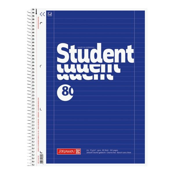 Collegeblok »Student« A4 gelinieerd