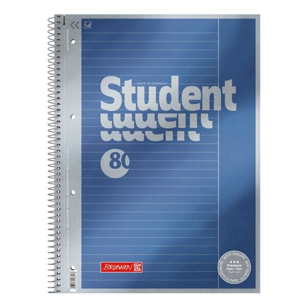 Collegeblok »Premium Student« A4 gelinieerd
