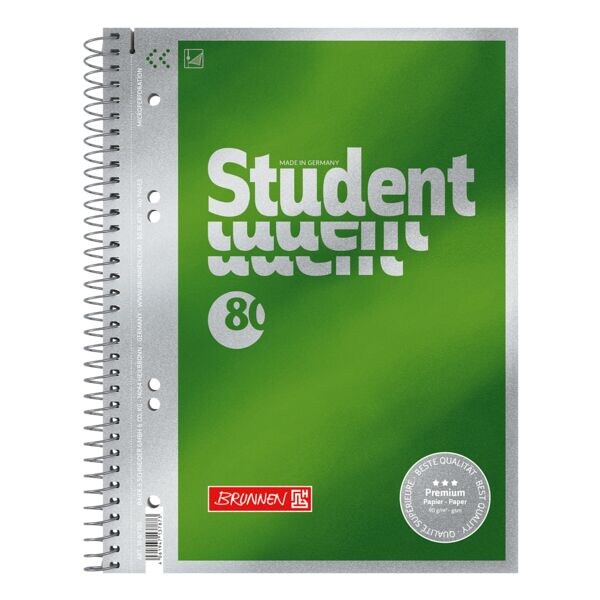 Collegeblok »Premium Student« A5 blanco