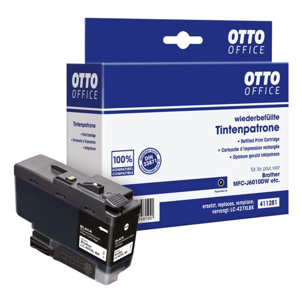 Inktcartridge vervangt Brother »LC427XL BK« zwart