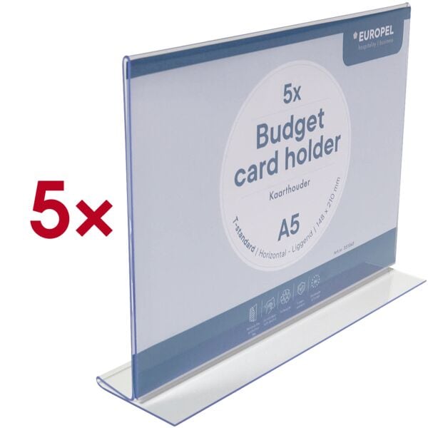 Kaarthouder »Budget T-Ständer« A5 5 stuks