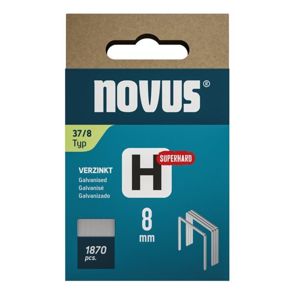 Novus Nietjes Fijndraadnietjes H Type 37 8 Mm 1870 Stuks
