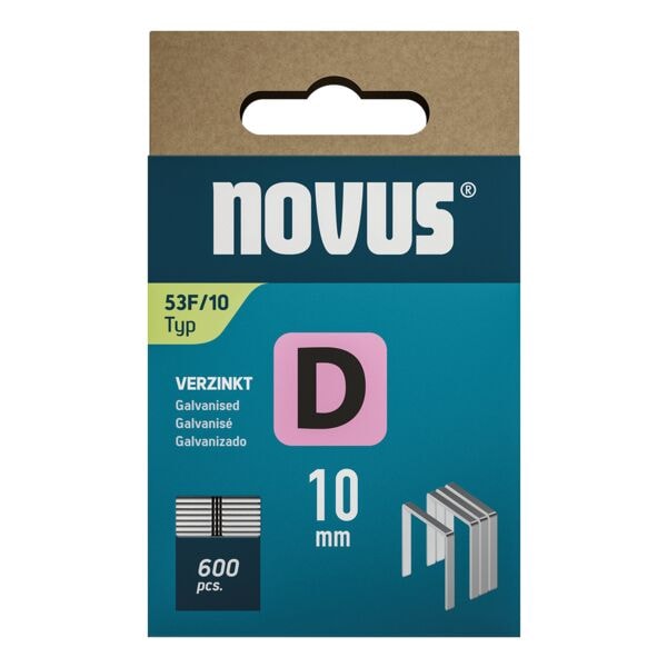 Nietjes fijne draadnietjes D type 53F 10 mm 600 stuks