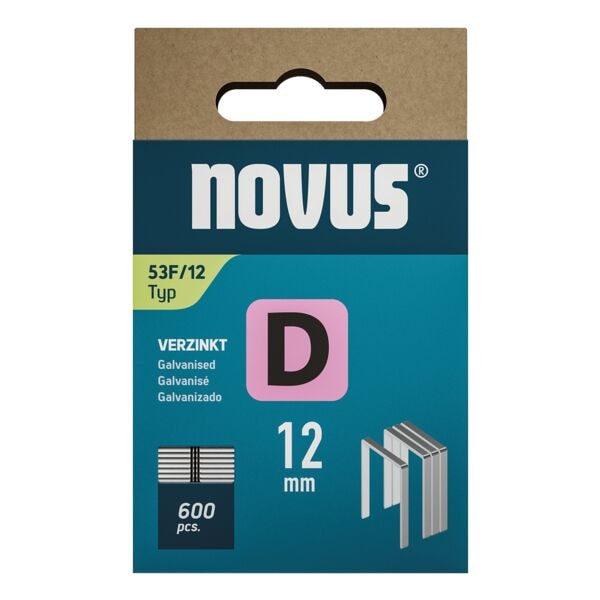 Nietjes fijne draadnietjes A type 53F 12 mm 600 stuks