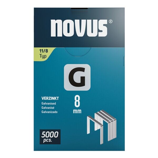 Nietjes platte draadklem G type 11 8 mm 5000 stuks