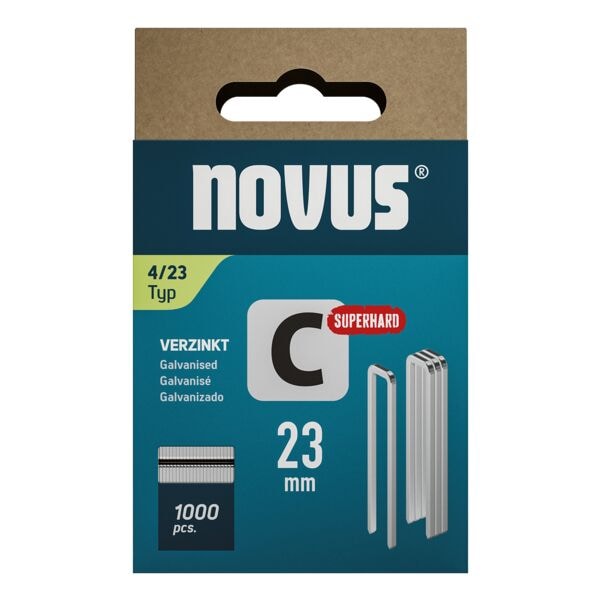 Nietjes met smalle rug C type 4 23 mm 1000 stuks