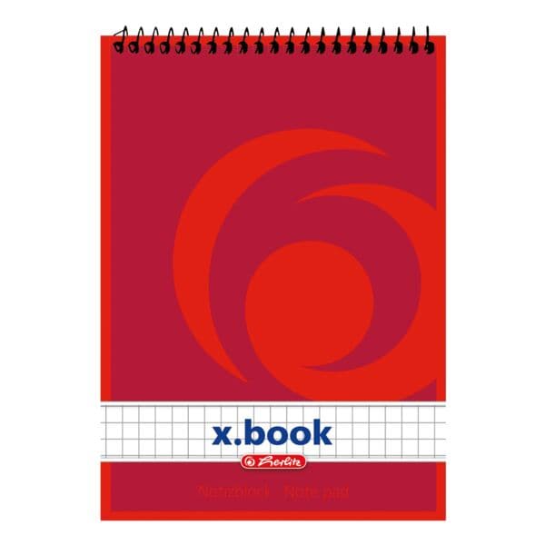 Collegeblok »x.book« A6 geruit