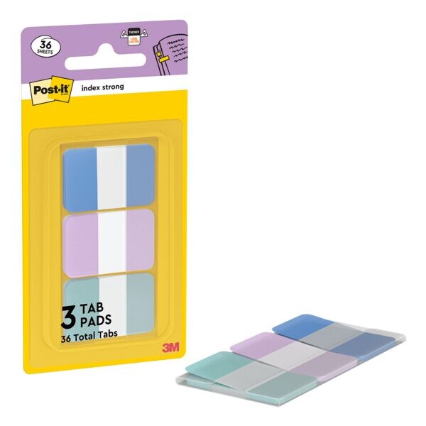Indexstroken »Index&reg; Strong« 38,1 x 25,4 mm 36 bladen in totaal blauw / paars /