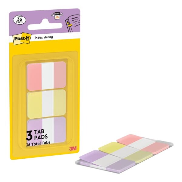 Plakstroken »Index&reg; Strong Pastel« 38,1 x 25,4 mm 36 stuks roze paars geel