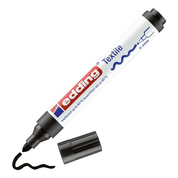 Textielmarker »4500« 1 Edding textielmarker zwart
