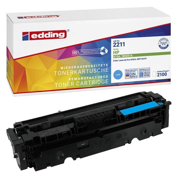 Toner vervangt HP »HP 415A« W2031A cyaan