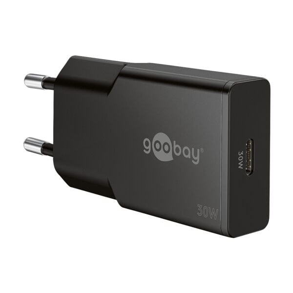 Sneloplader GaN Slim 1x USB-C (PD) 30 W zwart