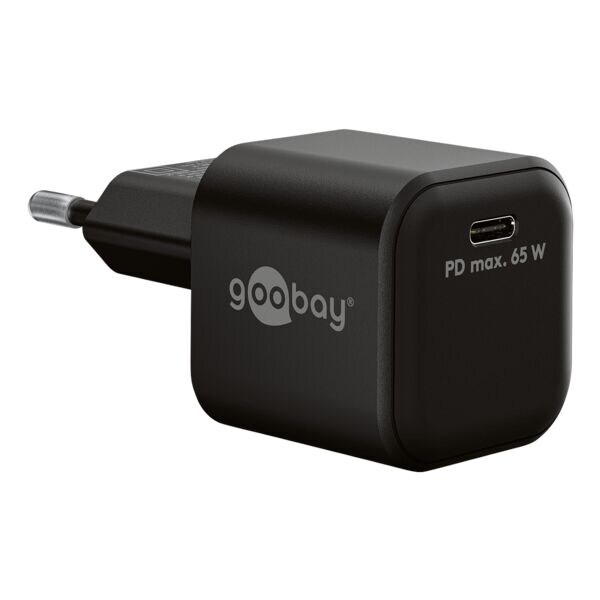 Sneloplader Nano GaN USB-C (PD) 65 W zwart
