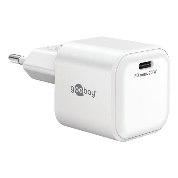 Sneloplader Nano GaN USB-C PD 20 W wit