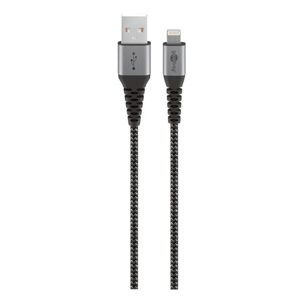 Lightning-snelladekabel lightning naar USB-A 12 W zwart 2 m