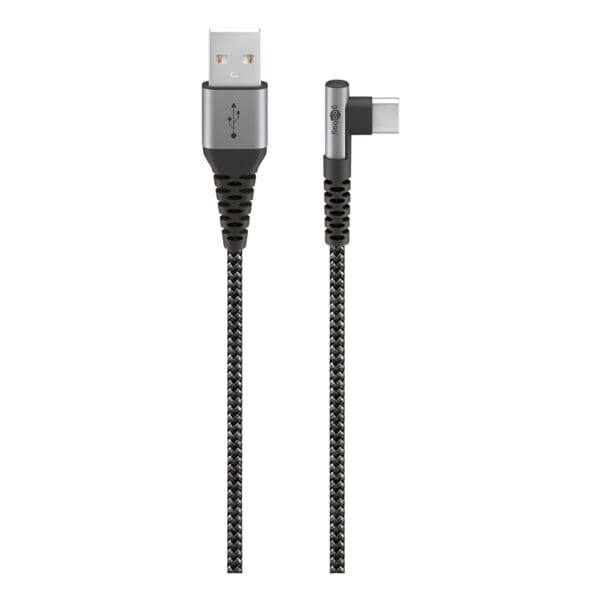 Sneloplaadkabel USB-C naar USB-A 15 W spacegrijs / zilver 1 m
