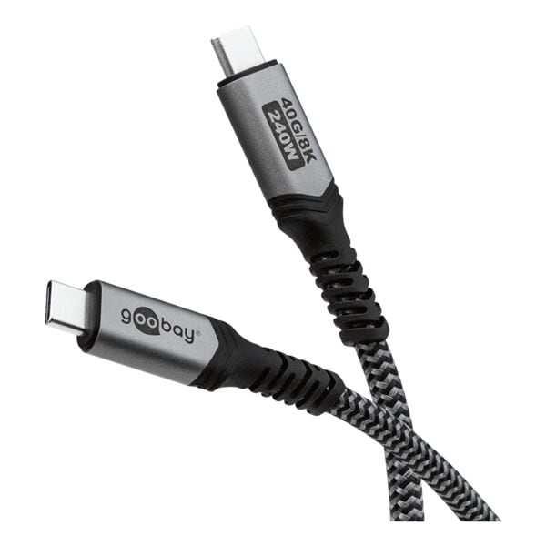 Oplaadkabel USB-C (USB4) 240 W zwart 1 m,