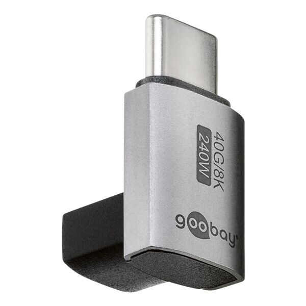 USB-C-adapter verticaal 90° kort USB-C naar USB-C 240 W