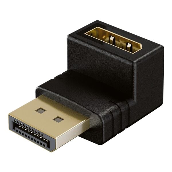 DisplayPort-hoekadapter 90° naar boven 54 Gbit/sec