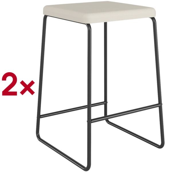 Set van 2 barkrukken »Medso« van stof