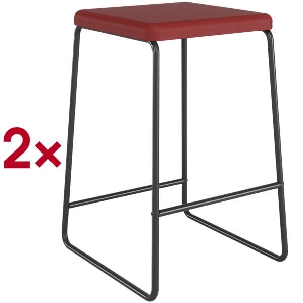 Set van 2 barkrukken »Medso« van stof