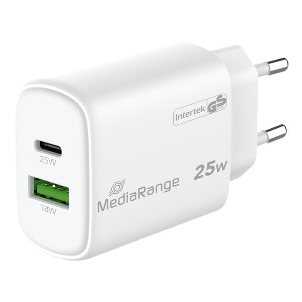 Snelladeradapter USB-A / USB-C&reg; PD QC 25 W