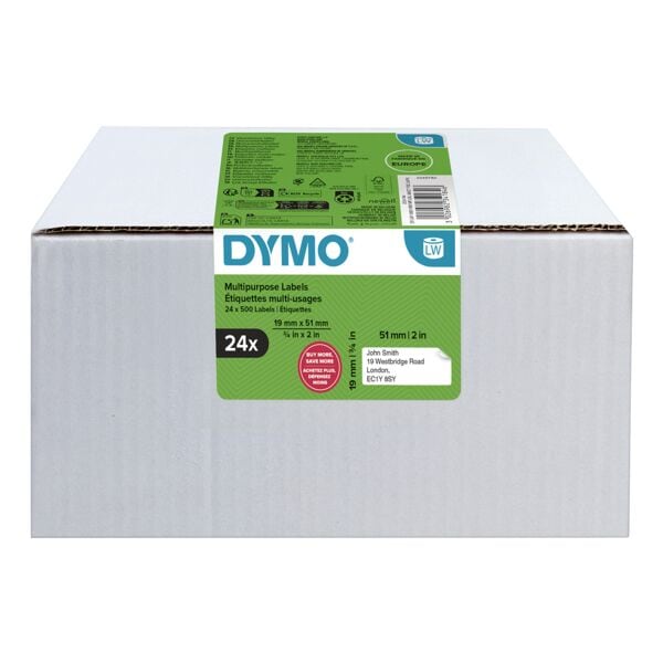 LabelWriter papieren etiketten »S0722550« Ø19 mm 24x 500 stuks