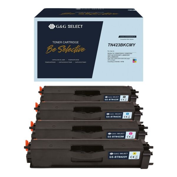 Tonerset ter vervanging van Brother »TN-423 BK,CMY«