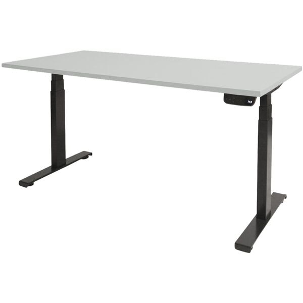 In hoogte verstelbaar bureau (elektrisch) »Dextro Plus« 180 cm, zwart onderstel