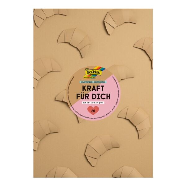 Kraftpapierblok »Kraft für dich« A4 20 bladen