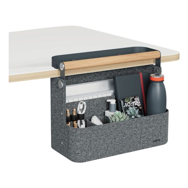 Hangende bureau-organizer met handvat en 2 vakken