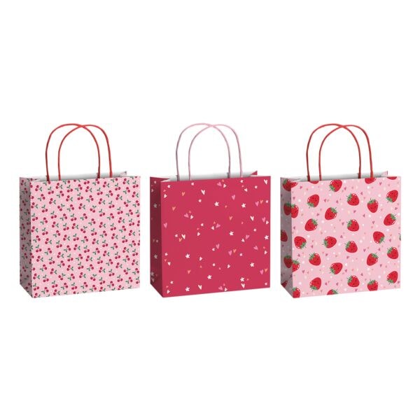 Set cadeauzakjes »Yumi« 20x20x8 cm roze 6 stuks