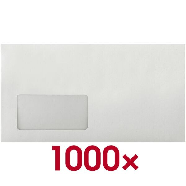 Enveloppen Posthorn compactbrief met venster 1000 stuks