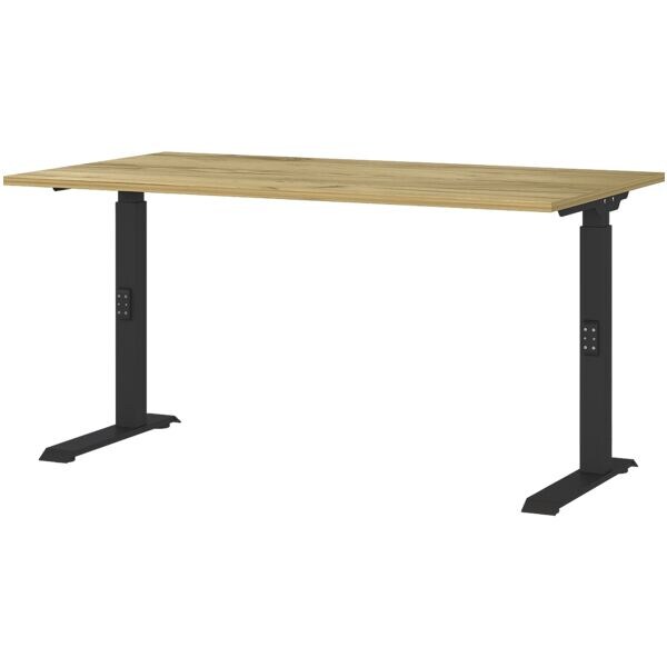 In hoogte verstelbaar bureau (handmatig) »Office-serie« 140 cm