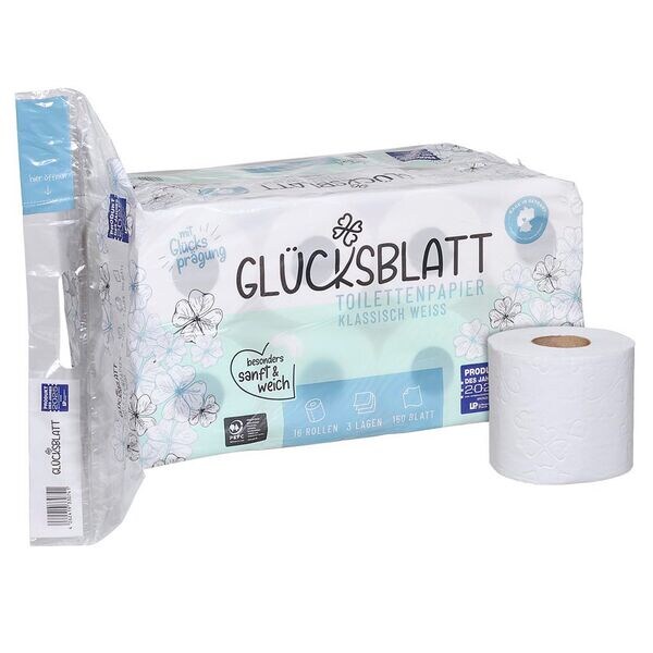 Toiletpapier klassiek wit tissue 3-laags 16 rollen (1 pak van 16 rollen)